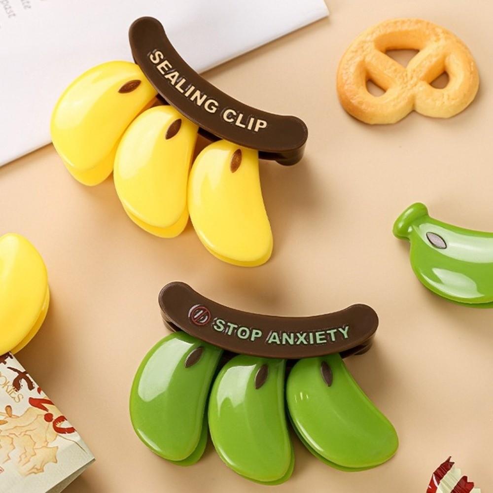 Moisture-proof Food Bag Clip Hand Press Fresh-keeping Clip Creative Snack Sealing Clip  Office Use