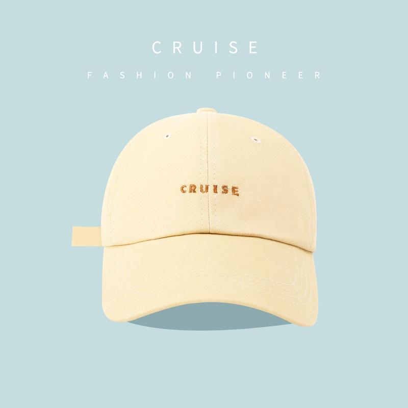 Hat Female Cap Versatile Letter Embroidered Baseball Cap Casual Men's Cowboy Hat