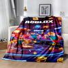 Coperta di Flanella Roblox Adventure Quest - Morbida e Adatta per Divani, Letti, Uffici, Viaggi, Tutte le Stagioni, Ottimo Regalo per Feste e Compleanni.