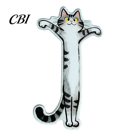 Durable Bookmark 5Pcs Acrylic Long Cat Bookmark, Book Mark for Reading Women & Kitten Men, Decorative Page Marker, Gifts Readers Lovers Marker