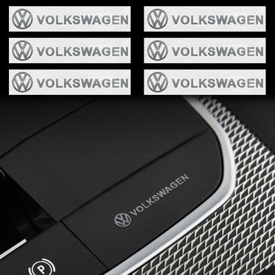 SVLHP1 1Pc 3D Metal Letter Emblem Sticker For VW Jetta Polo Golf Passat Touran GTI Car Interior Decoration Decal Accessories
