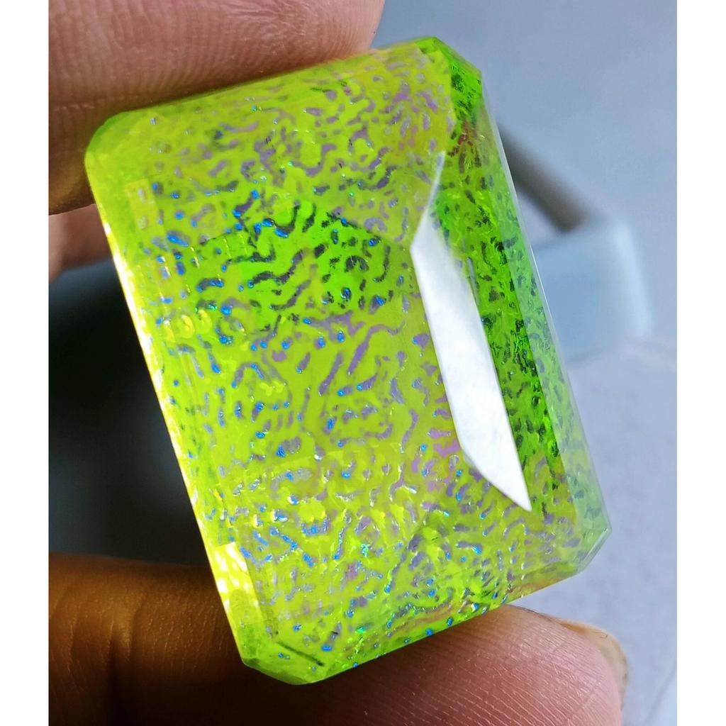 Emerald Cut Natural Monarch Fire Opal Doublet 65-67 Ct Stunning Gemstone