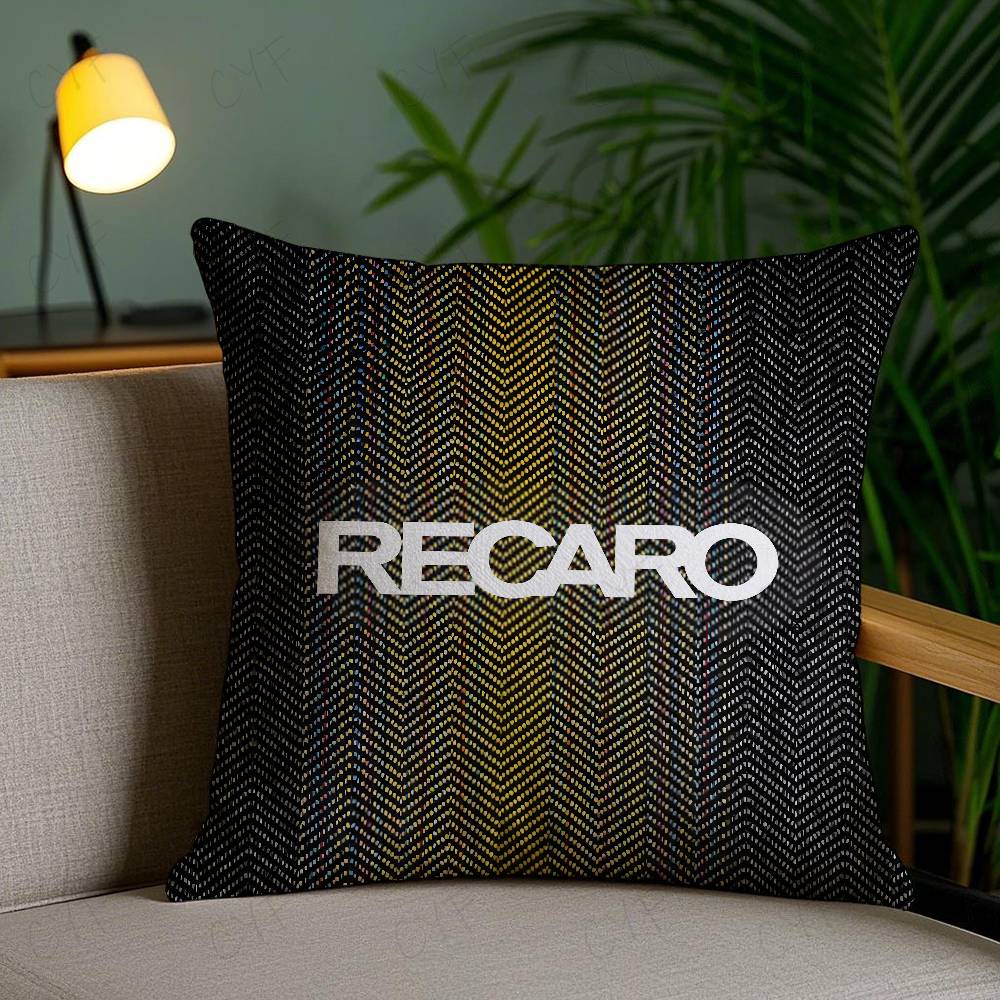

Fashion Anime R-Recaro Pillow Case Anti-dustmite Pillowcase Invisible zipper silky short plush Sofa cushion cover 16x16Inch