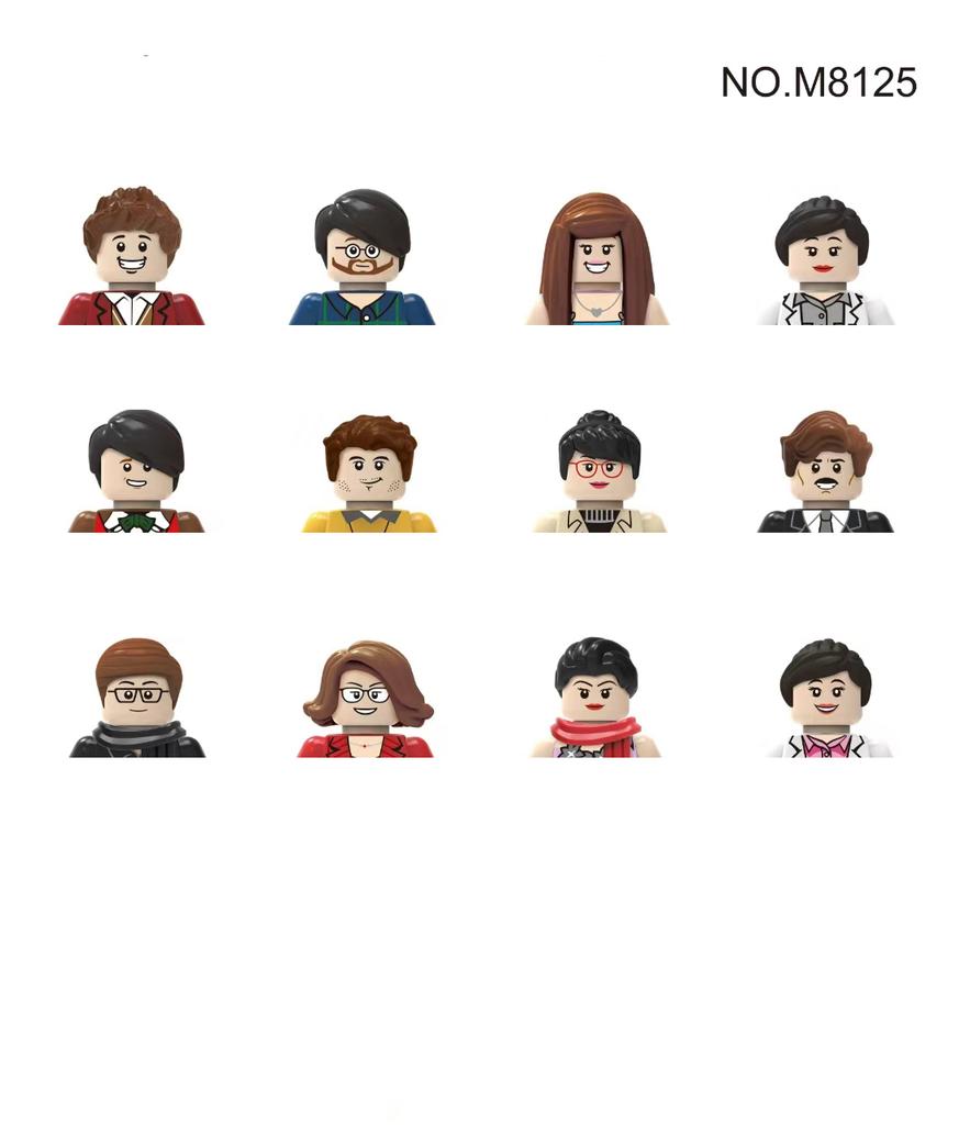 Non-Toxic City Characters Action Figures Building Blocks Policeman Teacher Fireman Occupation Mini Figurine Dolls Bricks Set Children Toys