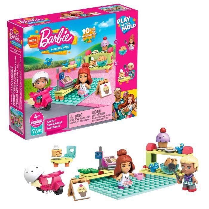 Mega Construx Barbie - Coffret Boulangerie-Pâtisserie - Jeu de construction - Dès 4 ans