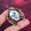 Tree Agate Gemstone Pendant Handmade Dainty Pendant Copper Wire Wrapped Jewelry