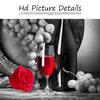 Kitchen Wall Art Decor Pictures Red Wine Glass Rose Painting On Canvas Poster and Prints Home Decoration Dining Room Restaurant
