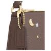 Coach Nolita 19 Studded Top Zip Closure Hammered Leather Shoulder Bag Small Women's Brown