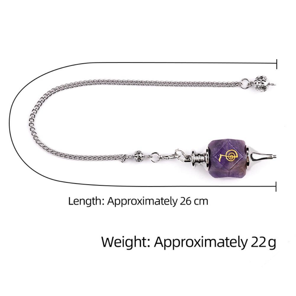 Amethyst Semi-precious Stone Pendulum Lapis Energy Pendulum New Chakra Pendulum