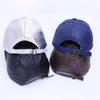 Damen Glattleder Baseballkappe für Herbst/Winter - Sonnenschutz und Outdoor-Sportmütze