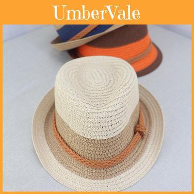 Summer Men And Kids Straw Hat With Sun Protection And Breathable Handwoven Fabric For Beach And Outdoors