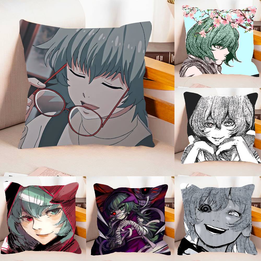 AnimeYYoshimuras Case Plush Fabric Soft Pillowcase Double Sided Print Cushion Cover Household Gifts