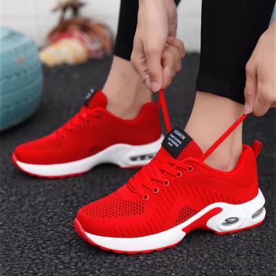 Square Dance Shoes Ghost Step Dance Sailor Dance Shoes Female Adult Dancing Women's Shoes Summer Flying Knitting Women's Shoes Breathable Flat Bottom