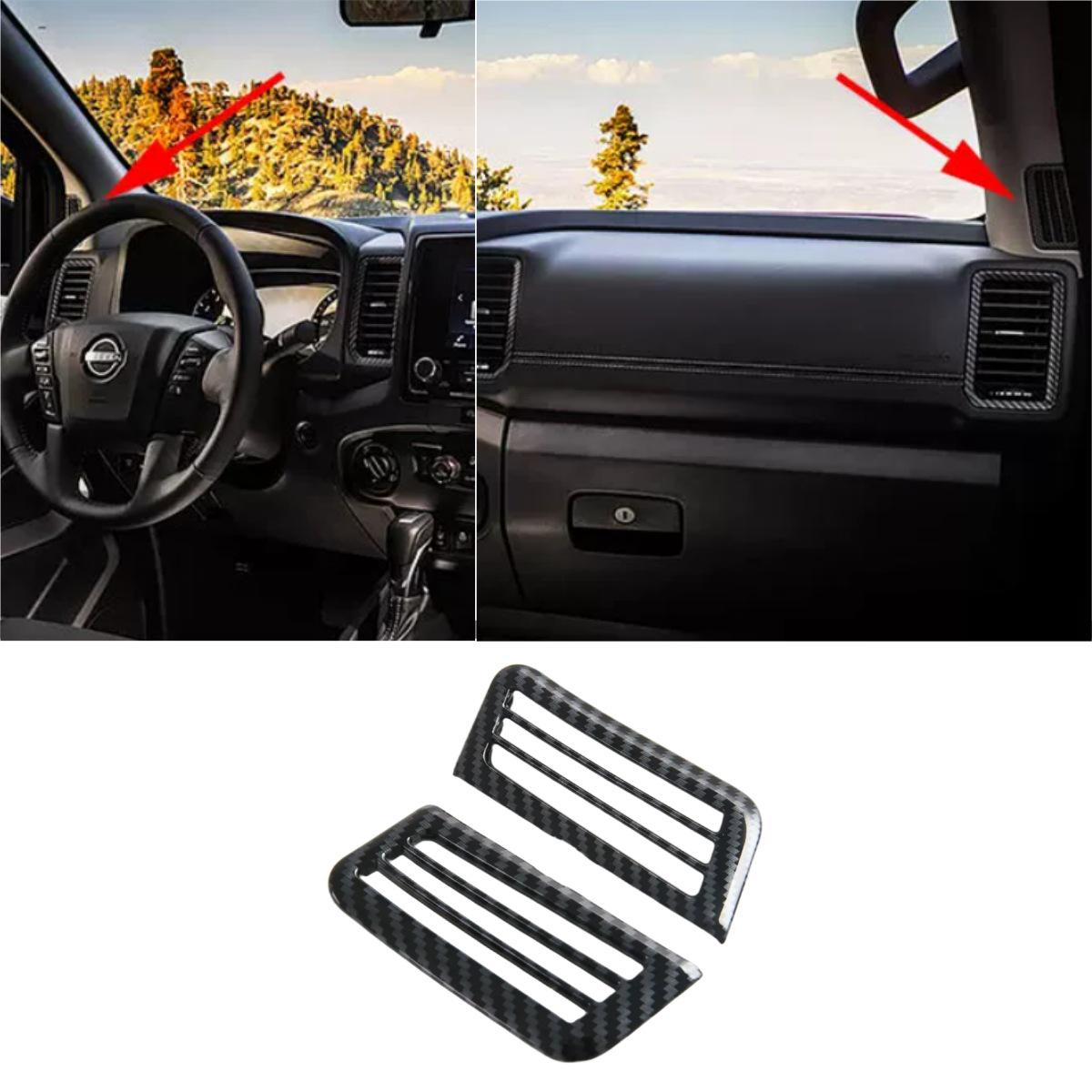 

Compatible with 2021-2024 Nissan Frontier: Gear Shift Panel, Armrest, Steering Wheel, Rear Kick Panel, Center Console, Air Outlet