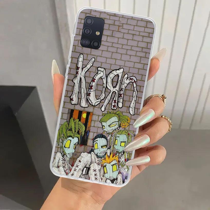 

K-Korn Rock Band Phone Case for Samsung Galaxy A52 A32 A22 A12 A02S A50S A30S A10S Note 20 Ultra 10 Plus S10 A31 A20 A71 A72 Gal Samsung S10