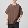 Summer Heavyweight 300g Light Board Pure Cotton Sleeve T-shirt Men's Loose Japanese Casual