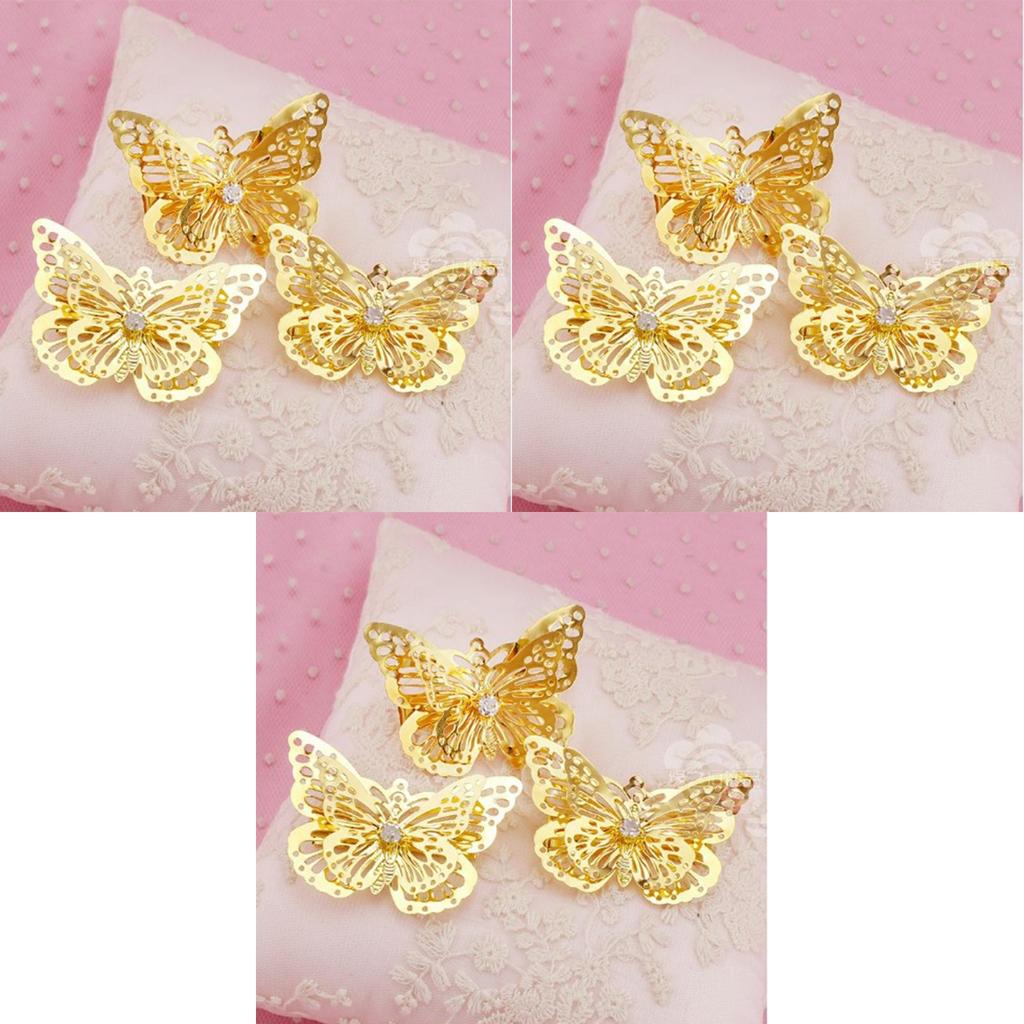 Elegant Women's Golden Butterfly Headband Hair Clip From Bungo Stray Dogs Akiko Yosano