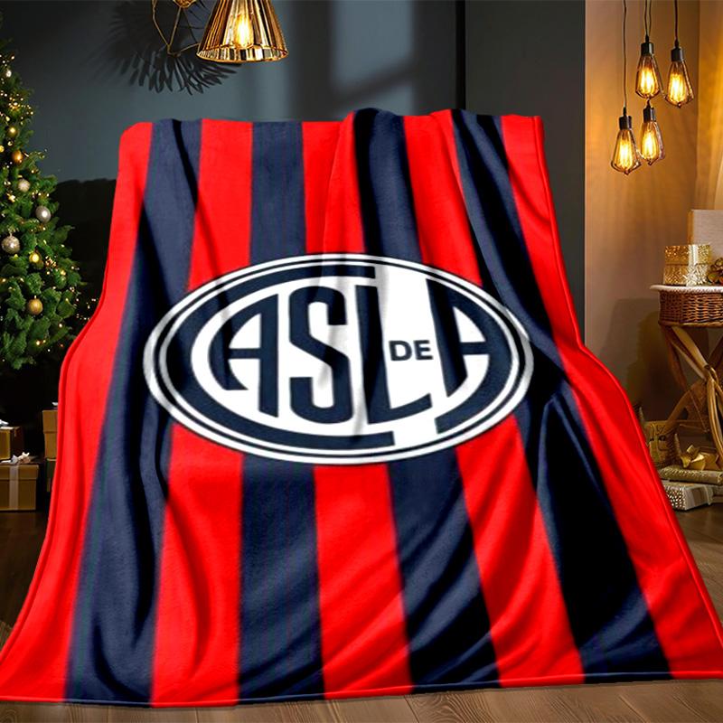 Club Atletico San Lorenzo Blanket Outdoor Flannel Blanket for Camping, Hiking, Garden Parties, Picnic Essentials,gift for family and friends