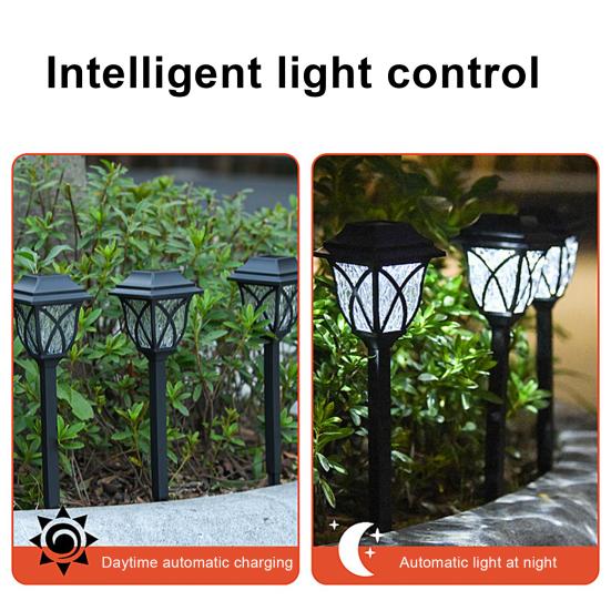 2 szt. Zewnętrzne Lampy Solarne Ścieżkowe Super Jasne Automatyczne Włączanie/Wyłączanie Wodoodporne Oświetlenie Ogrodowe Krajobrazowe Lampy Podwórkowe
