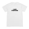 I Hate Everyone Tee; Y2K 2000s Retro Aesthetic Funny Graphic Unisex T-Shirt