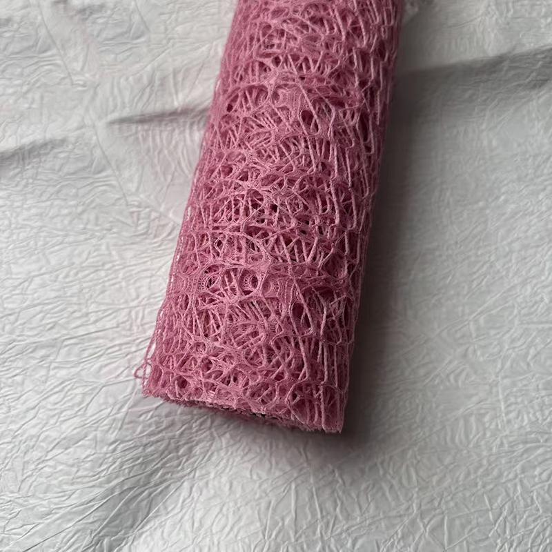 50Cm*4.5M/Roll Flower Wrapping Mesh Paper Iregular Hollow Net Wrapper Floral Bouquet Paper Fresh Flower Florist Packaging Sheet