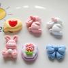10 Pcs New Mini Cute Cartoon Butterfly Junction Rabbit Resin Scrapbook Diy Jewellery Hairpin Accessories Decorate Craft A80
