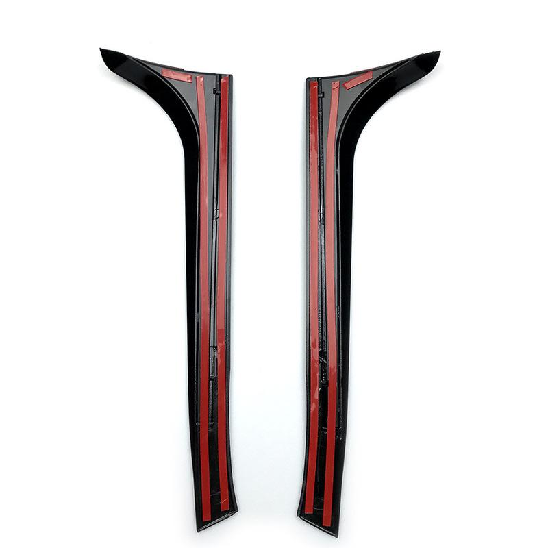 Rear Window Side Trunk Spoiler Canards Splitter Fit For VW Golf 6 MK6 2008-2013 Accessories Glossy Black ABS