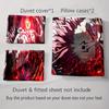 Red Fiery Face. Bedding Duvet Cover Sets Duvet Covers Pillowcases Gifts (1 * Duvet Cover 2 * Pillowcases, Without Duvet Insert)