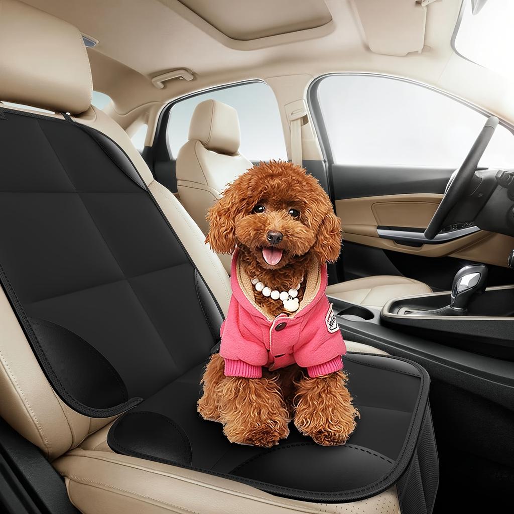 Thicken 600D Fabric Car Seat Protector | Non-Slip Backing, Mesh Pockets, Car Seat Cushion Mat