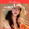 Cherry Sun Lace Hat Women Summer Beach Vacation Large Brim Sun Cap Protection