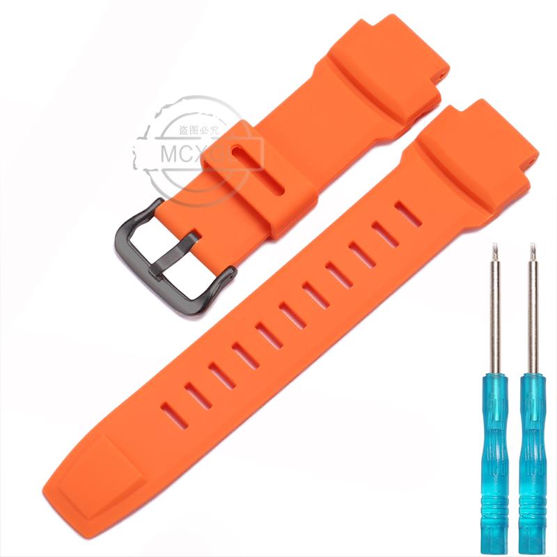 

Resin Watch Band Strap Suitable for Casio ProTrek PRG-260 270 550 PRW3500 2500 5100 Mens Rubber Sports Waterproof Buckle 18mm