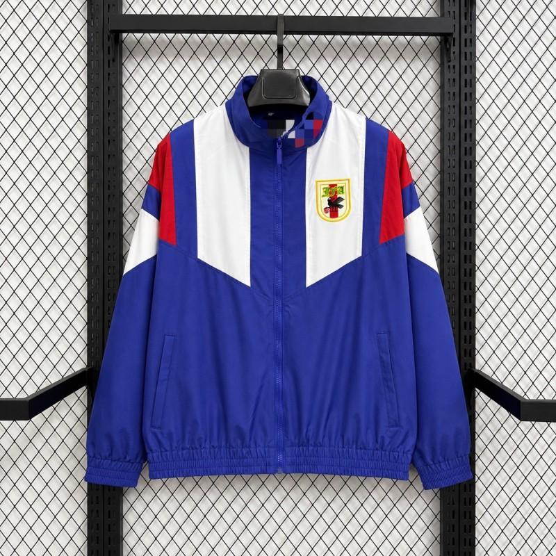 Unisex Stand Collar Windbreaker Jacket Football