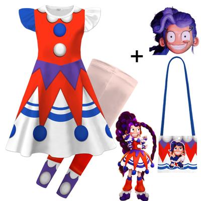 2026 New Play Time Lily Cosplay Costume for Girls Funny Game Bobi 5 Dress Up Set Halloween Carnival Fancy Dress Outfit for Kids