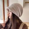 Winter Warm 3-color Angora Pearl Knit Brim Hat