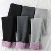 Leggings invernali spessi e caldi Collant dimagranti a vita alta da donna Pantaloni invernali in pile Abbigliamento termico femminile
