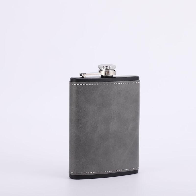 Retro Embossed Stainless Steel Portable Hip Flask Set