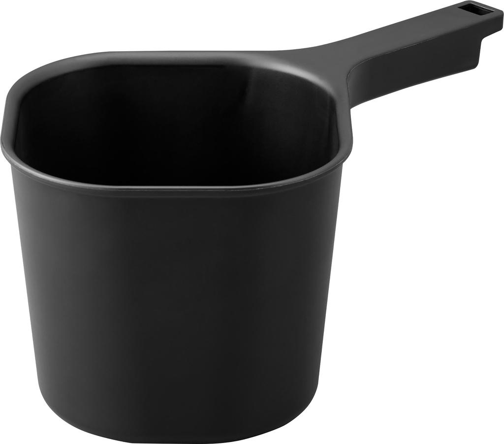 Yamazaki Tower Magnetic X D28 X Floating Wall 3608 Bucket, Black, Approx. W16.5 H13cm, Storage,