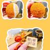 Handmade Crocheted Orange & Sunflower Keychain Set, Lucky Wish Bag Charms,Crocheted Orange & Sunflower Keychain, Lucky Wish Charms