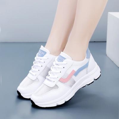 Spring and Summer Mesh Sneakers Women's New Women's Shoes Mesh Shoes Lightweight and Comfortable Little White Shoes Versatile Running Shoes