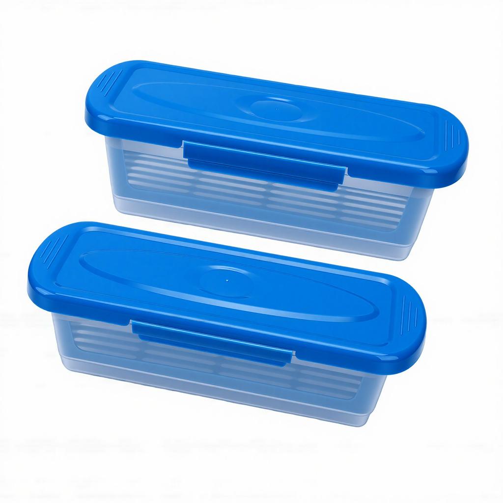 2pcs Batter Bowls with Lids Reusable PP Batter Shakers for Chicken Wings Fish Onion Rings