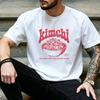 Unisex Retro Kimchi Schüssel Slogan Grafik T-Shirt Koreanische Traditionelle Esskultur Tägliches Streetwear Oberteil