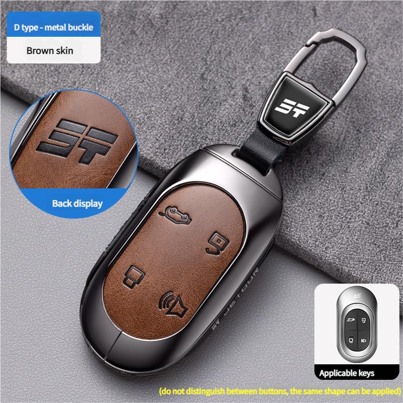 Pour Chery JETOUR X70PRO X90PLUS Mountain Sea L7 Housse de Protection Porte-Clés de Voiture Boîtier Métallique Convient