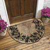 Half Round, Stone Patterned Floor Mat, Thick, Soft, Suede, Suitable for Porch and Living Room Decoration, Machine Washable, Anti Slip, Wear-resistant