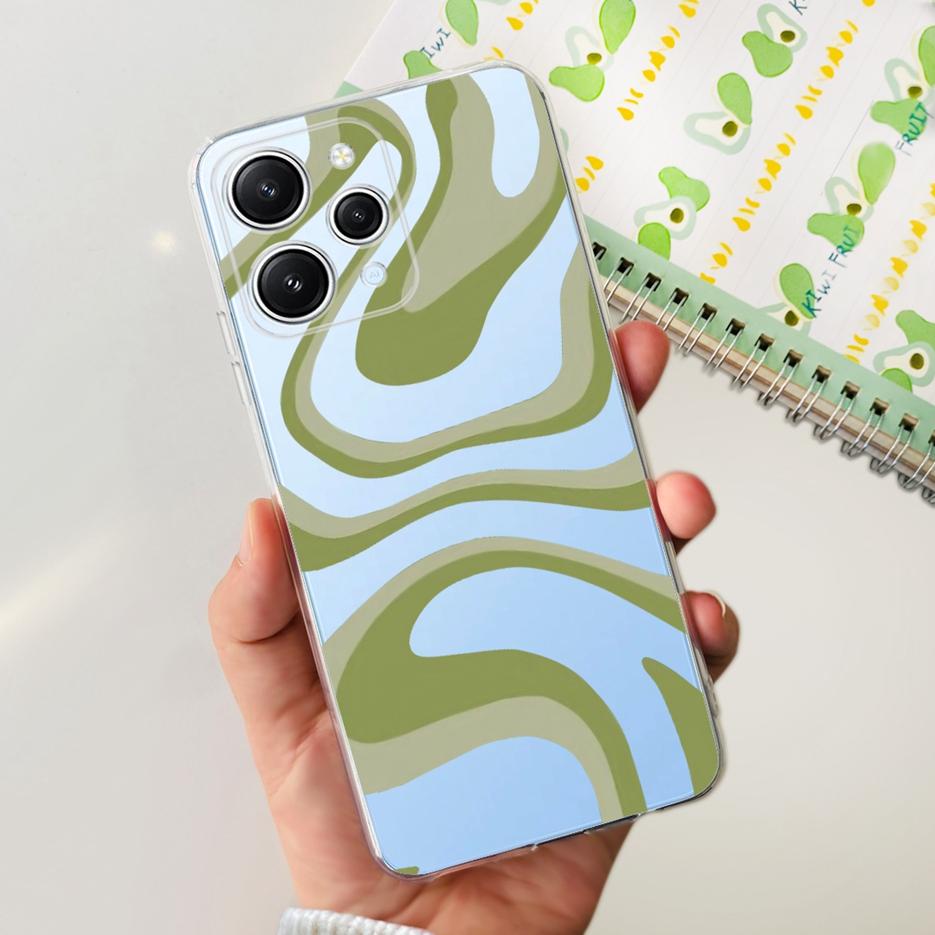 For Xiaomi Redmi 12 Case 2023 New Fashion Painted Cover Clear Silicone Phone Case For Xiaomi Redmi 12 Redmi12 Soft Fundas Bumper
