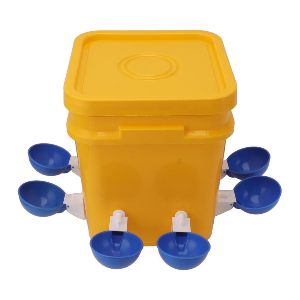 Automatic Chicken Waterer Cup with 12L Handheld Barrel Poultry Drinking Equipemnt for Goose Duck