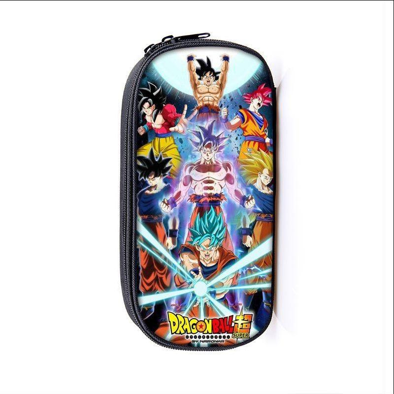 Dragon Ball Anime Son Goku Cartoon Large Capacity Pencil Case Fashion Boys Girls Pen Bags School Student Supplies Stationery Box