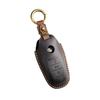The new retro key cover is suitable for Volkswagen old Touareg pure hand-stitched leather special key bag shell chain.