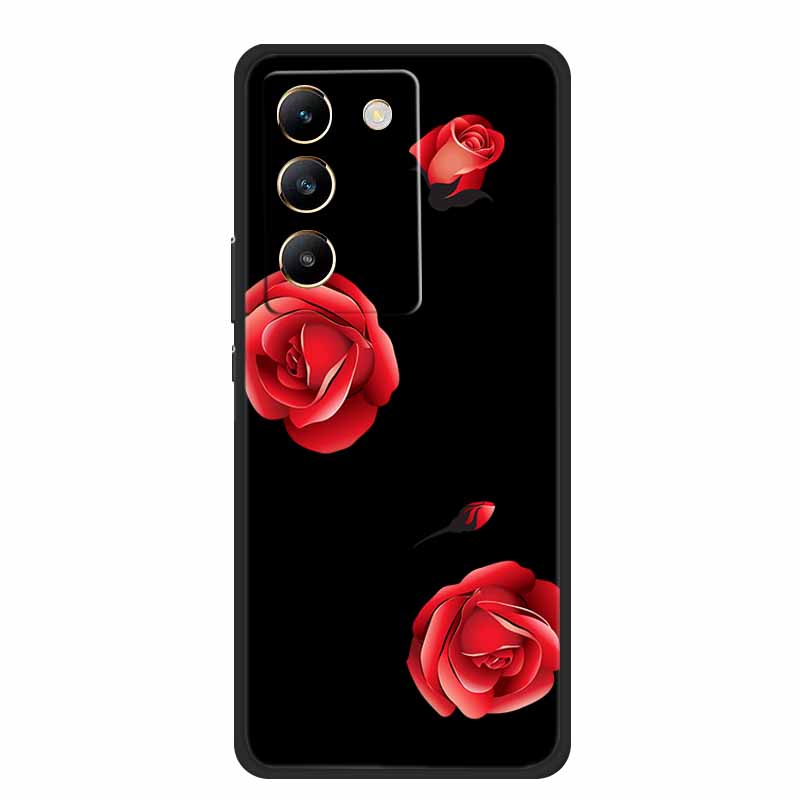 

Phone Case For Vivo V30 SE 5G Case 6.67 Black Silicone Soft TPU Coque For Vivo V30SE Y100 4G Back Cover Case Shockproof Cartoon Vivo V30 SE 5G