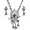 Neuestes Stilvolles Design Ausgefallenes Traditionelles Oxidiertes Silber Halskette Schmuckset für Damen