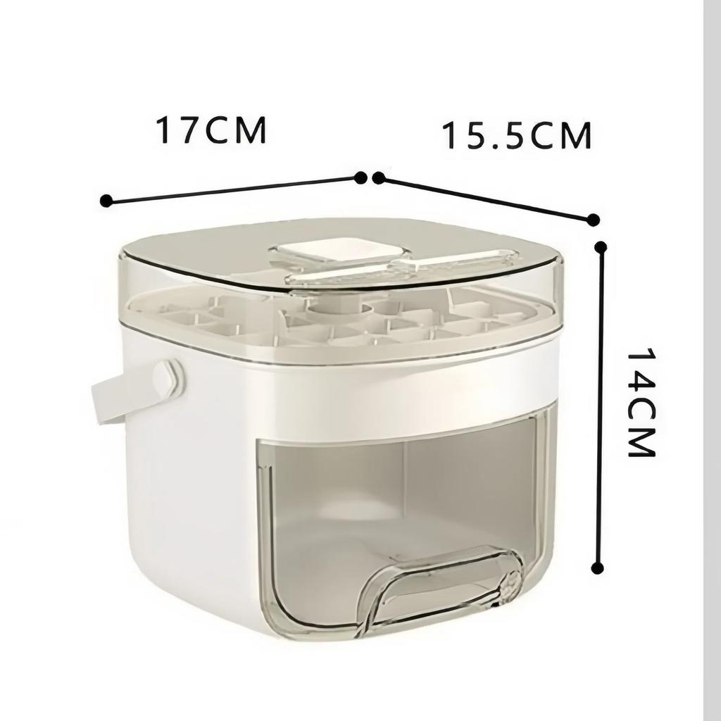 Square Ice Cube Machine Easy-press Lid Ice Cube Tray DIY Ice Cube Mold  Coffee